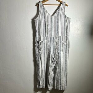 beachlunchlounge linen blend jumpsuit